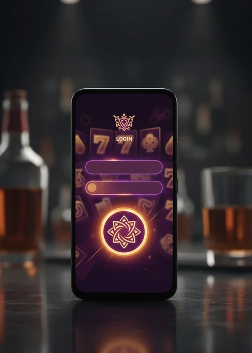 Ten Bet Casino login page interface showing email and password fields, optimized for mobile access and security features.